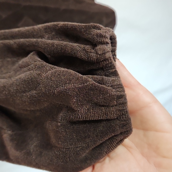 Juicy Couture Dark Brown Empire Waist Velour Dress, Size S, Excellent Condition - Picture 7 of 15